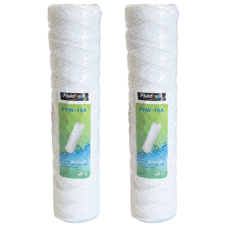 Lot de 2 cartouches coton 5 microns 10" Fluidheat