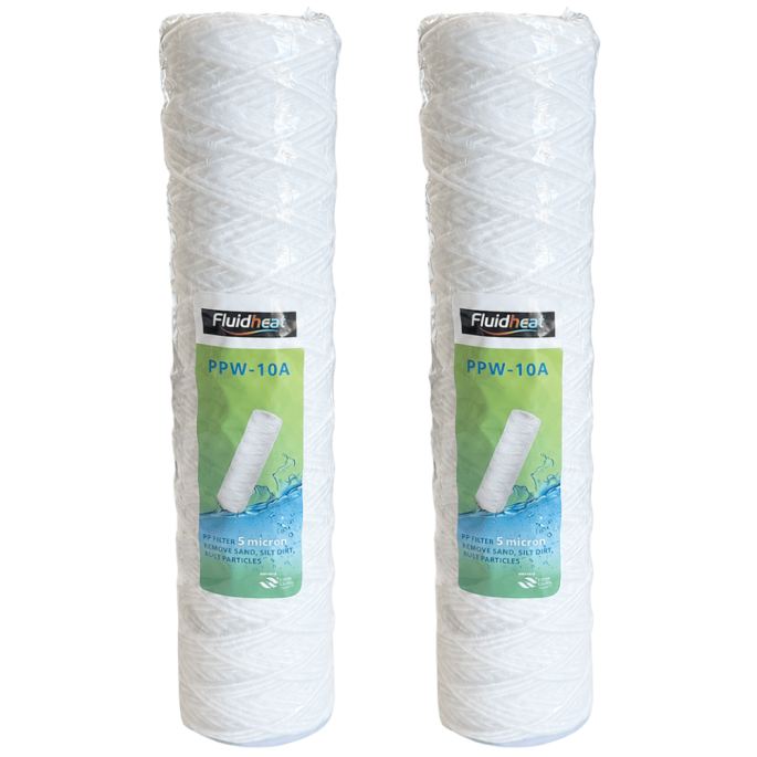 Lot de 2 cartouches coton 5 microns 10" Fluidheat