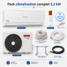 Pack climatisation monosplit Alys Ariston 5,2 kW + kit installation