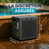 Pack Pompe à chaleur piscine 6 kW full inverter Mini 6 Fluidheat+By pass+3 mètres tuyau+Chlore 5 fonctions Bayrol+Diffuseur