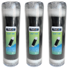 Pack luxe filtre à eau Triplex 3/4 équipé avec cartouche, vannes + 2 cartouches coton + 2 cartouches charbon