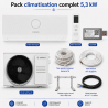 Pack climatisation monosplit Climate 3000I RAC Bosch 5,3 kW + kit installation
