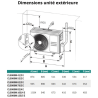 Climatisation 5000 réversible Bi-splits BOSCH - 2 unités intérieures de 2.6 kW
