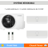 Climatisation 5000 réversible Bi-splits BOSCH - 2 unités intérieures de 2.6 kW