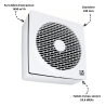 Extracteur VARIO 380 m3/h Universel à fort débit AXELAIR