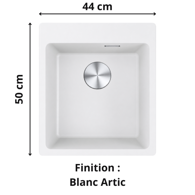 Évier 1 bac 45 cm Maris 610-39 Franke