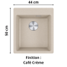 Évier 1 bac 45 cm Maris 610-39 Franke