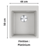 Évier 1 bac 45 cm Maris 610-39 Franke