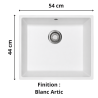 Évier sous plan 1 bac 55 cm Domus 110-50 XL Franke