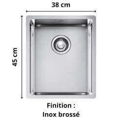 Évier sous plan 1 bac Box 40 cm BXX 110-34 FRANKE