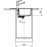 Évier 1 bac + égouttoir 60 cm Basis BFG 611-62 Franke