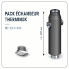 Pack échangeur pour poêle à bois Therminox Réseau de distribution diamètre 125 Poujoulat