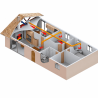 Groupe de distribution d'air chaud basse consommation Panol