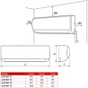 Climatisation Tri-split 1 unité extérieure TRIAL 80 + 3 unités intérieures Alys Net 25 Ariston