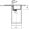 Évier 1 cuve + égouttoir 80 cm Basis BFG 611-78 Franke