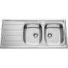 Évier 2 bacs + égouttoir 120 cm Montebello Aquatop