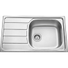 Évier 1 grand bac + égouttoir 90 cm Montebello Aquatop