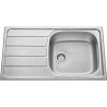 Évier 1 grand bac + égouttoir 90 cm Montebello Aquatop
