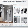 Paroi de douche Zephyros S avec porte pliante de chez Novellini 