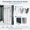 Porte de douche à 4 panneaux Lunes 2.0 2A Novellini
