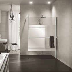 Paroi de douche à l'italienne KUADRA H MIRROR Novellini