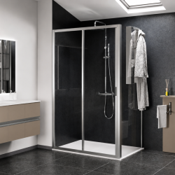 Porte de douche coulissante + 1 fixe Lunes 2.0 2P Novellini