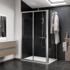 Porte de douche coulissante + 1 fixe Lunes 2.0 2P Novellini