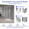 Paroi de douche 6 panneaux pliants Free 2 U version haute Novellini
