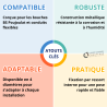Virole Placo avec ressort interne pour bouche BS Poujoulat 