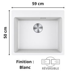 Évier 1 cuve 60 cm Maris MRG 610-54 XL Franke