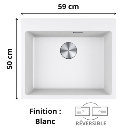 Évier 1 cuve 60 cm Maris MRG 610-54 XL Franke