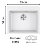 Évier 1 cuve 60 cm Maris MRG 610-54 XL Franke