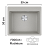 Évier 1 cuve 60 cm Maris MRG 610-54 XL Franke