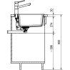 Évier 1 cuve 60 cm Maris MRG 610-54 XL Franke