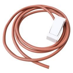 Interrupteur avec 2 m de câble électrique haute température 180° Poujoulat Interrupteur avec 2 m de câble électrique haute température 180° Poujoulat