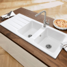 Évier 2 bacs + égouttoir 120 cm Architectura 80 Villeroy & Boch