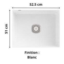 Évier sous plan 1 bac 55 cm Subway 60 SU Villeroy & Boch