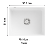 Évier sous plan 1 bac 55 cm Subway 60 SU Villeroy & Boch