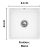 Évier sous plan 1 bac 45 cm Subway 50 SU Villeroy & Boch
