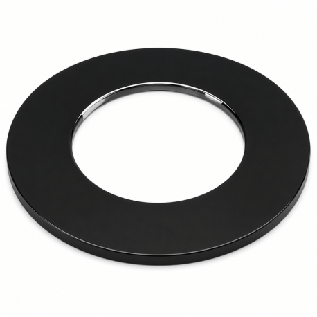 Rosace Noire ou blanche pour poêle à bois Inox Galva Poujoulat