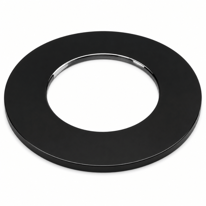 Rosace Noire ou blanche pour poêle à bois Inox Galva Poujoulat
