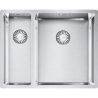 Évier de cuisine sous plan 2 bacs 55 cm Box BXX 160-34-16 Franke