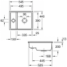 Évier sous plan 2 bacs 55 cm Subway 60 XU Villeroy & Boch