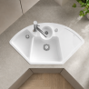 Évier d'angle 2 bacs + vide sauce + égouttoir 100 cm Solo Villeroy & Boch