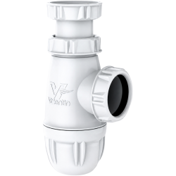 Siphon pour évier réglable, sortie diamètre 40 pvc NF Valentin