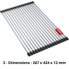 Égouttoir enroulable Inox Rollmat FRANKE