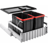 Poubelle Sorter duo 60 2 bacs 22 L Franke