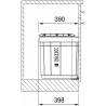Poubelle Sorter Solo 450 1 bac 40L Franke
