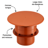 Chapeau Aspirteur finition inox ou brique