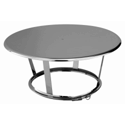 Chapeau Pare-pluie simple D155 à 230 finition Inox CPI31999087 Poujoulat